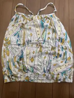 多色羽根模様キャミソール