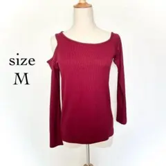 ✨美品✨INGNI イング　肩出しリブトップス【Ｍ】変形トップス　長袖