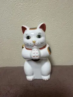 ねこや 猫舎 ふく扇 置物 猫 和 陶器 ジオラマ 廃盤 レア ナガヤ 正月