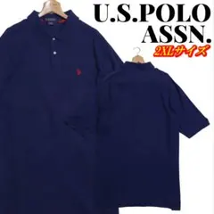 U.S.POLO ASSN. ロゴ刺繍 ビッグサイズ ポロシャツ 2XLTサイズのサムネイル