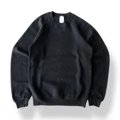 90s USA製 無地 スウェット ブラック ボーイズ XL