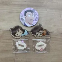 名探偵コナン まとめ売り　アクスタ　江戸川コナン　毛利蘭　缶バッジ　毛利小五郎