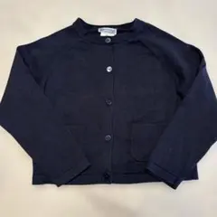ジャカディ　コットン　カーディガン　ボレロ　6Y 120cm ネイビー