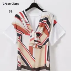 Grace Class キカ スカーフプリントトップ 36のサムネイル