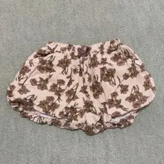 テータテート コーデュロイ 花柄 かぼちゃパンツ 80