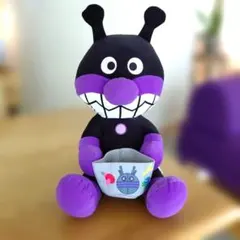 ばいきんまん　なかよし小物入れぬいぐるみLL　35cm