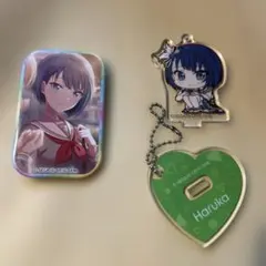 桐谷遥　缶バッジ　キーホルダー　プロセカ