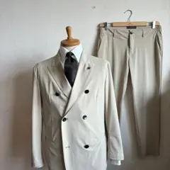 <美品>LARDINI easy wear新ロゴ ベージュ ナイロンスーツ 50 美品>LARDINI easy wear新ロゴ ベージュ ナイロンスーツ 50 - メルカリ