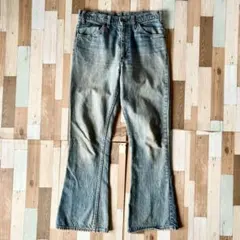 70s Levi's 646 フレアデニムパンツ W31.5L30 ボタン裏4のサムネイル