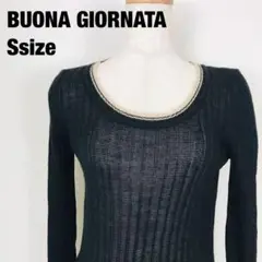 BUONA GIORNATA ボナジョルナータ Uネック 長袖 ニット J1