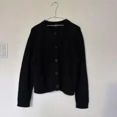 ユニクロ ワッフルニットクルーネックカーディガン