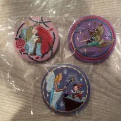 刺繍デザイン ピンバッジ 3個セット
