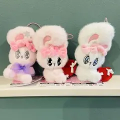 エスターバニー　スノーリボンマスコット　リボンハートマスコット