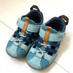 【IFME】ブルー 16cm 水陸両用サンダル