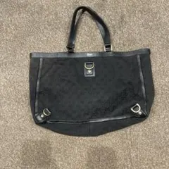 GUCCI GGキャンバス トートバッグ ブラック