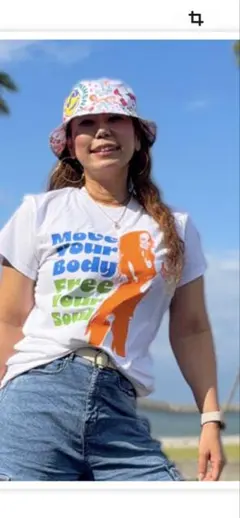 新品未使用　ZUMBA JAPAN Tシャツ ホワイト フィットネス　M/Lのサムネイル