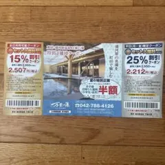 東京・湯河原温泉 万葉の湯 特別ご優待クーポンのサムネイル