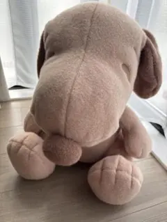 SNOOPY スーパーラージぬいぐるみ もこふわ ブラウンのサムネイル