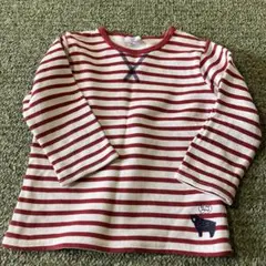 美品　SIMPLE FREE ストライプ 長袖カットソー