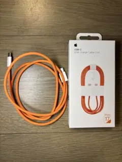 【新品】Apple純正 USB-C 充電ケーブル 1m オレンジ 60W