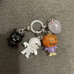 ガチャガチャハロウィンキャラクター ストラップ 4個セット