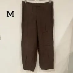 海外古着　レディース　ブラウン スラックス パンツ　ボトムス　M