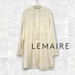 LEMAIRE バンドカラー プルオーバーシャツ ホワイト 46 - メルカリ