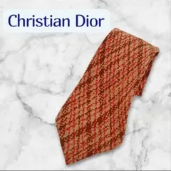 Christian Dior ネクタイ 総柄 ブラウン系