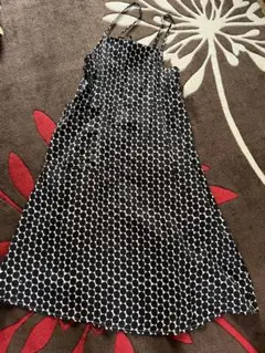 ドット柄　オシャレエプロン　美品