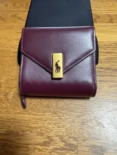 ポロラルフローレン　レザー 二つ折り財布