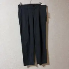 UNIQLO ワイドフィットタックジャージーパンツ 82cm ダークグレー