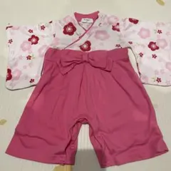 Aenak 袴ロンパース ピンク 70サイズ