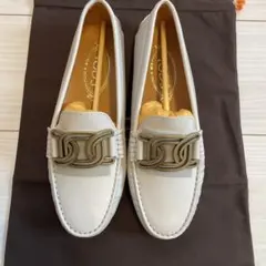 極美品】CELINE トリオンフ ローファー アイボリー 37 - メルカリ