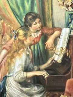 ルノアール ☆ピアノを弾く少女達 ルノワールが1892年3枚描いたピアノを弾く少女たち | アート名画