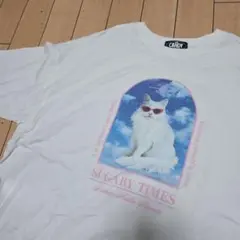 Candy Stripper キャットプリントTシャツ　キャンディーストリッパー