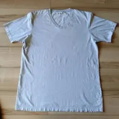 ユニクロライトグレー Vネック 半袖TシャツＸL