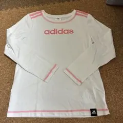 adidasピンクホワイトロンT150