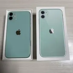 美品シムフリー　Apple iPhone 11 64GB ミントグリーン
