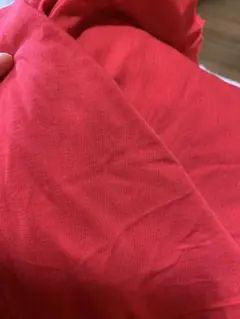 赤 薄手天竺ニット生地２.8メートル　綿100%