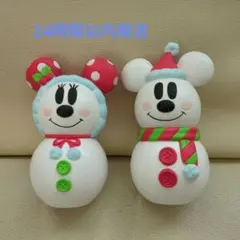 美品！ディズニーランド ミッキーミニー クリスマスセット オーナメント 雪だるま