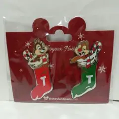 ディズニー ランド パリ ソックス チップ デール ピンバッジ