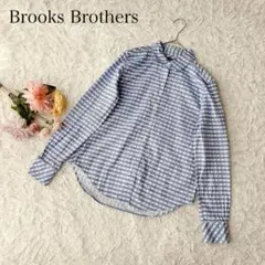 ブルックスブラザーズ　長袖シャツ　チェック柄　綿　コットン100　きれいめ
