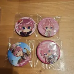 すとぷりさとみくんの缶バッチ4個セット 裏面に多少傷があります。