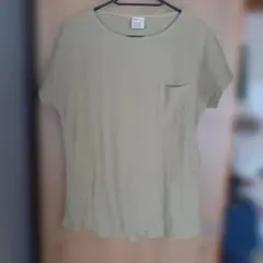 ＊ZOOTIE＊カラシ色のワッフル生地のフレンチ袖のカットソー＊のサムネイル