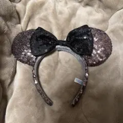 ◆新品◆ディズニー カチューシャ ミニー スパンコール ブラウン ブラック