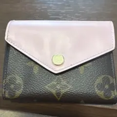 ポルトフォイユ・ゾエ　ピンク LOUIS VUITTON モノグラム 三つ折り