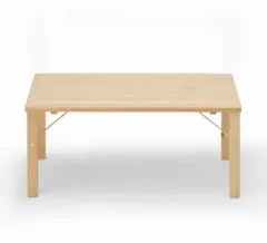 無印良品】パイン材ローテーブル・折りたたみ式（幅80×奥行50×高さ35cm