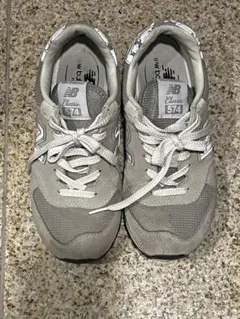 New Balance 574 スニーカー　レディース　グレー　中古　23.5