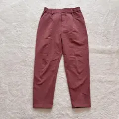 HK WORKS LONDON テーパードパンツ　きれいめ　くすみピンク　Lのサムネイル