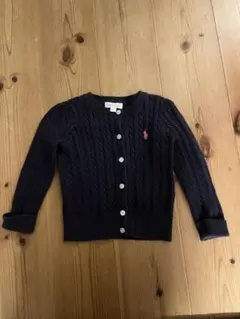 ラルフローレン カーディガン 24M 90 ネイビー